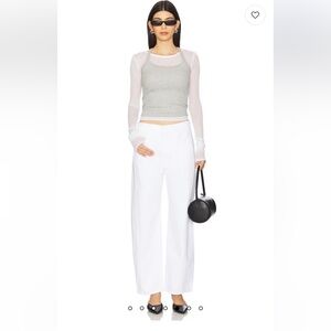 MOTHER Full Pipe Ankle Jeans in Picket Fence